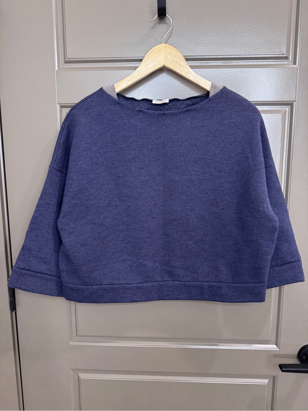 Brunello Cucinelli Authenticated Virgin Wool and Cashmere Blend Pullover Sweater